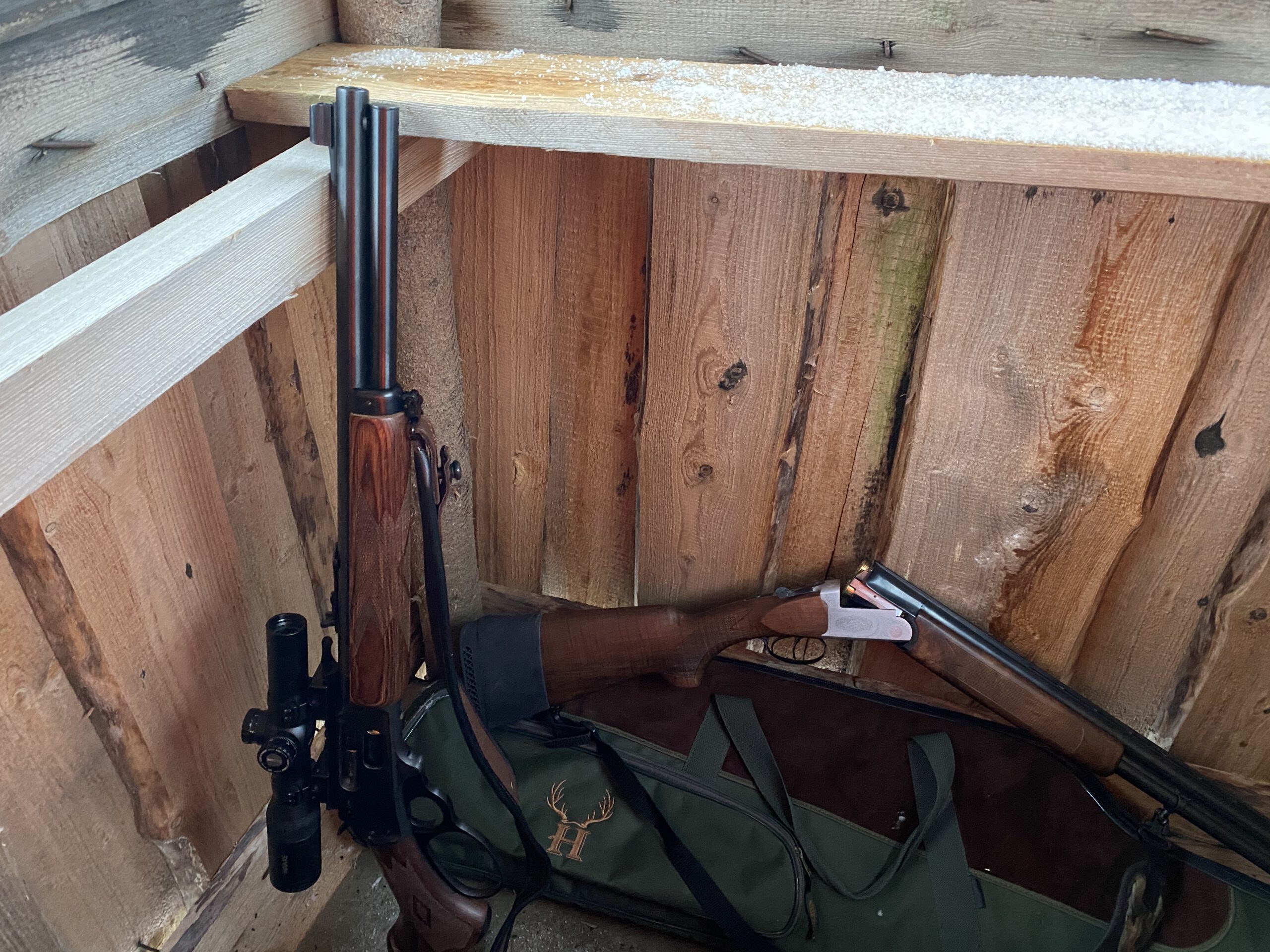Marlin 1895 und Schrotti die Schrotflinte