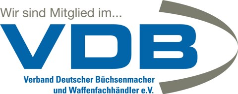 Wir sind Mitglied im VDB, Verband Deutscher Büchsenmacher und Waffenfachhändler